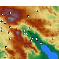 Nearby Forecast Locations - Thousand Palms - Map
