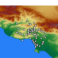 Nearby Forecast Locations - Winnetka - Map