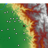 Nearby Forecast Locations - Woodlake - Map