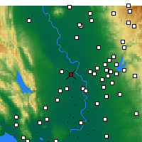 Nearby Forecast Locations - Woodland - Map