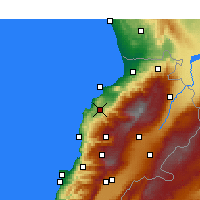Nearby Forecast Locations - Amioun - Map