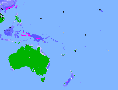 Precipitation (24 h) New Zealand