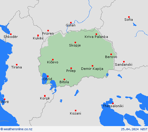  North Macedonia Europe Forecast maps