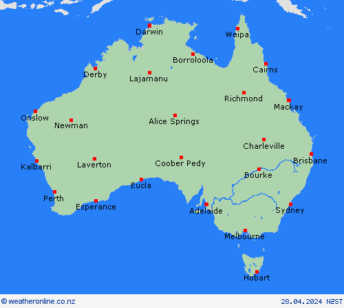  Australia Pacific Forecast maps