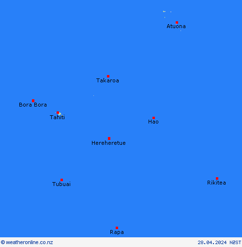  French Polynesia Pacific Forecast maps