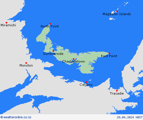  Prince Edward Island North America Forecast maps