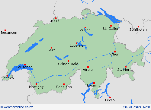  Switzerland Europe Forecast maps