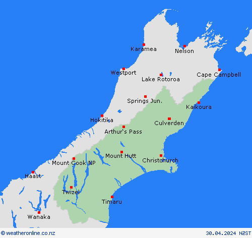   New Zealand Forecast maps