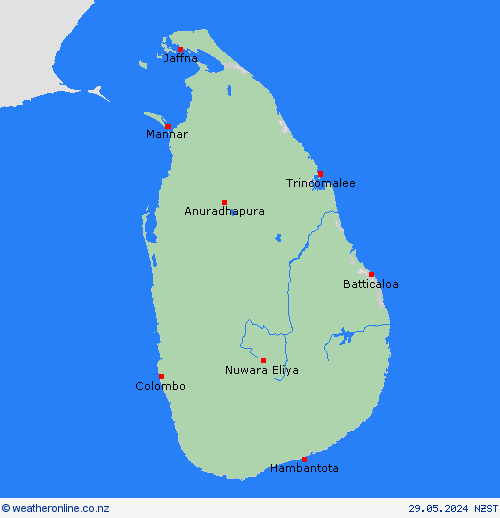  Sri Lanka Asia Forecast maps