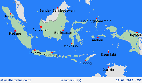 overview Indonesia Asia Forecast maps