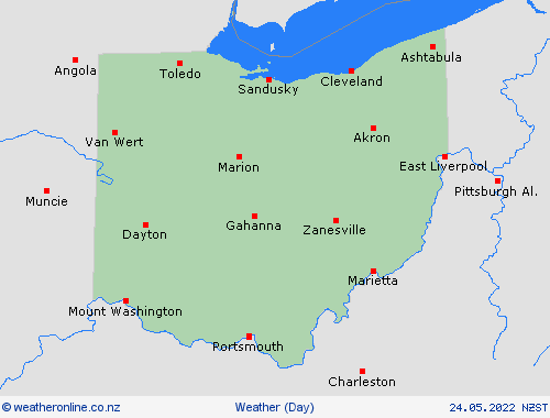 overview Ohio North America Forecast maps