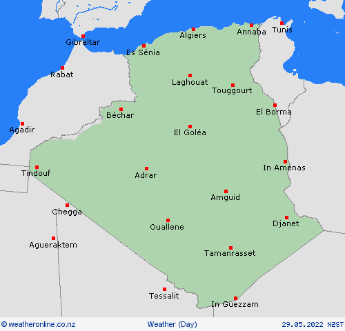 overview Algeria Africa Forecast maps