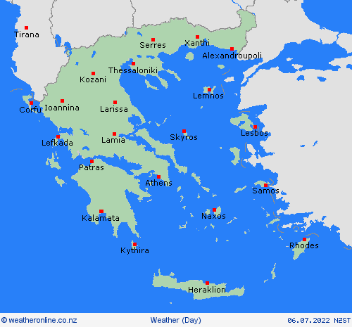 overview Greece Europe Forecast maps