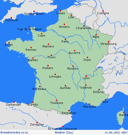 overview France Europe Forecast maps