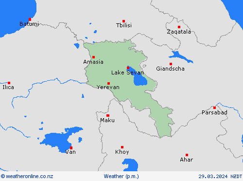 overview Armenia Asia Forecast maps