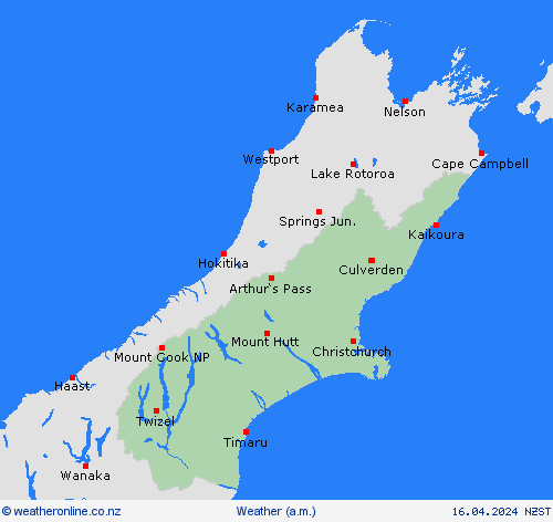 overview  New Zealand Forecast maps