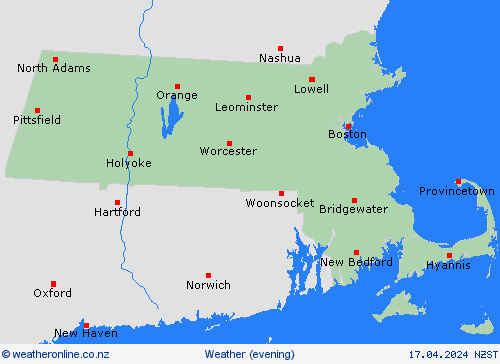 overview Massachusetts North America Forecast maps