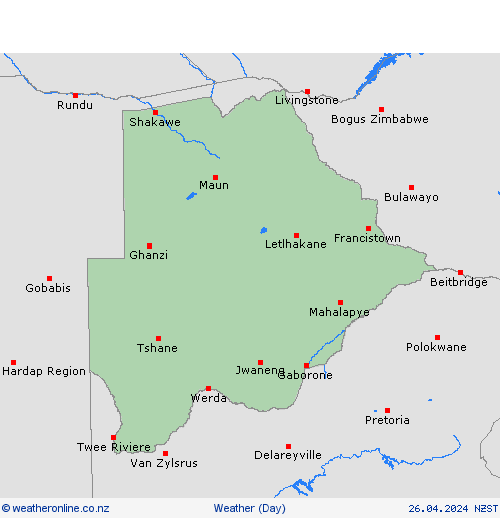 overview Botswana Africa Forecast maps