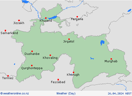 overview Tajikistan Asia Forecast maps