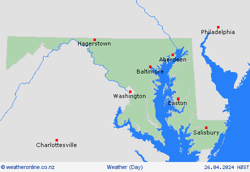 overview Maryland North America Forecast maps