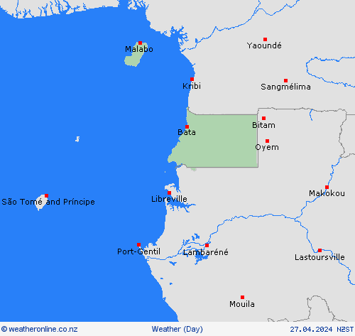 overview Equatorial Guinea Africa Forecast maps