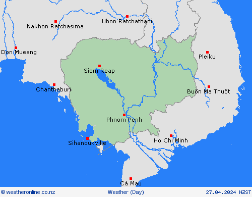 overview Cambodia Asia Forecast maps