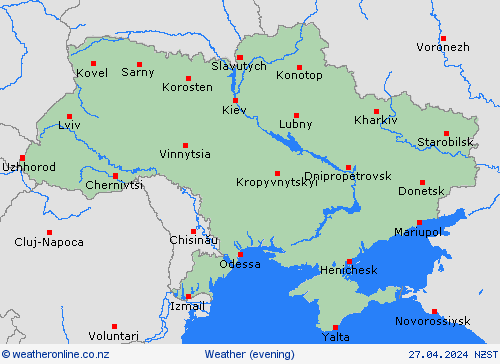 overview Ukraine Europe Forecast maps