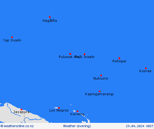 overview Micronesia Pacific Forecast maps