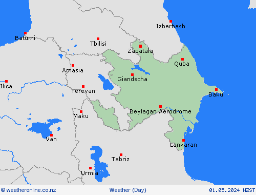 overview Azerbaijan Asia Forecast maps