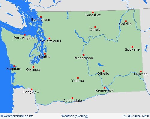 overview Washington North America Forecast maps