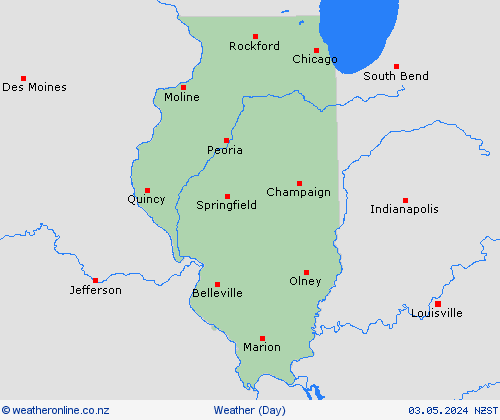 overview Illinois North America Forecast maps