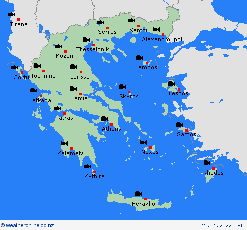 webcam Greece Europe Forecast maps