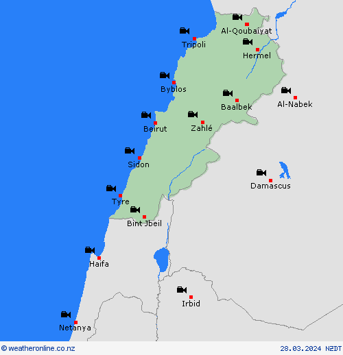webcam Lebanon Asia Forecast maps