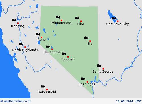 webcam Nevada North America Forecast maps