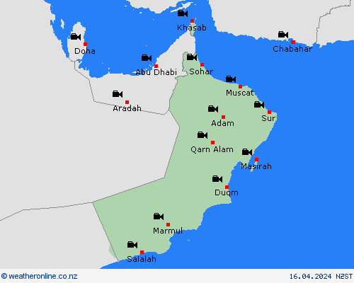 webcam Oman Asia Forecast maps