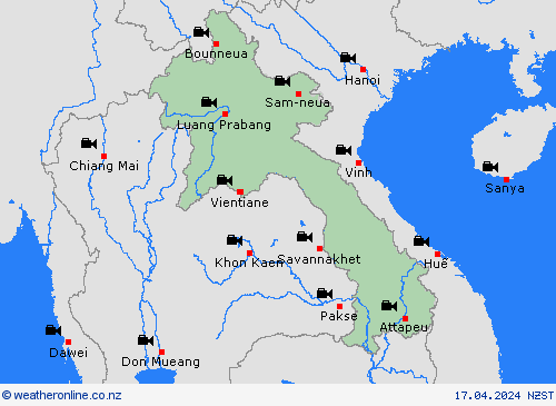 webcam Laos Asia Forecast maps