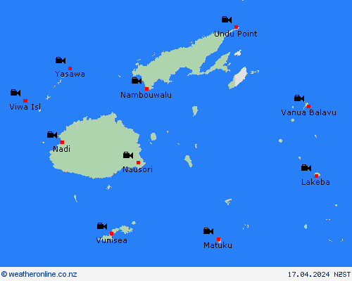 webcam Fiji Pacific Forecast maps