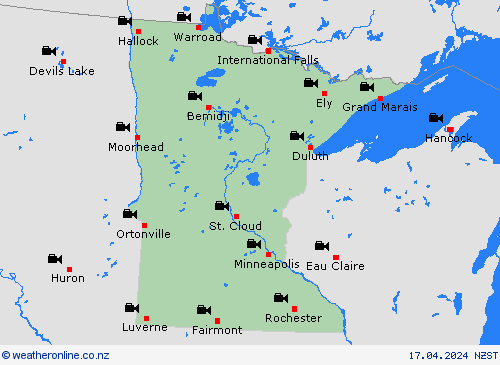 webcam Minnesota North America Forecast maps