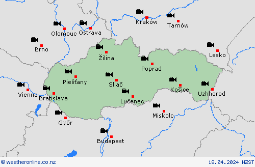 webcam Slovakia Europe Forecast maps