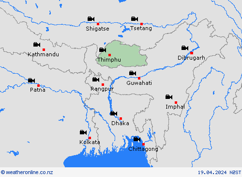 webcam Bhutan Asia Forecast maps