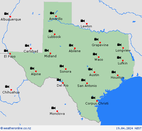 webcam Texas North America Forecast maps