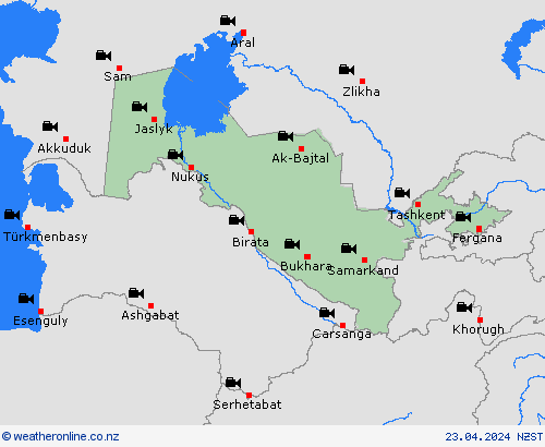 webcam Uzbekistan Asia Forecast maps