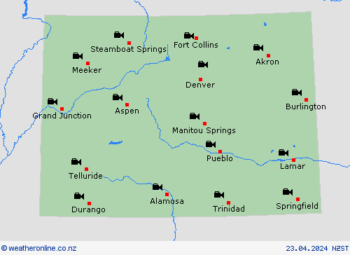webcam Colorado North America Forecast maps