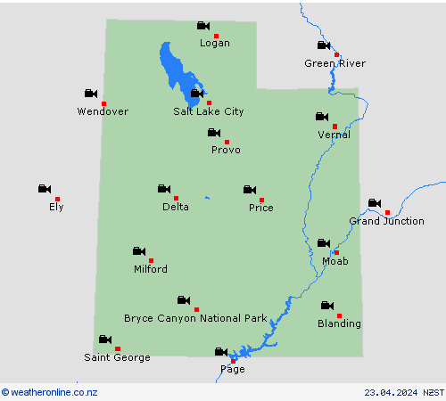 webcam Utah North America Forecast maps