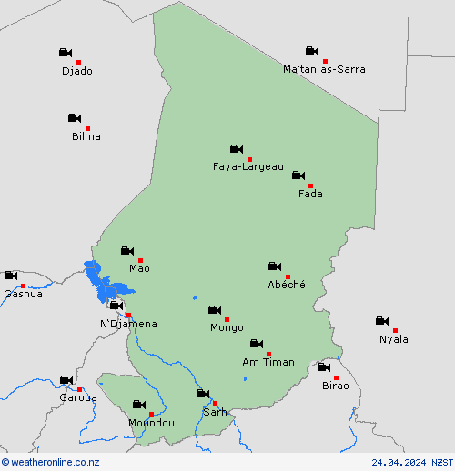 webcam Chad Africa Forecast maps