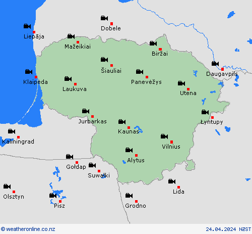 webcam Lithuania Europe Forecast maps