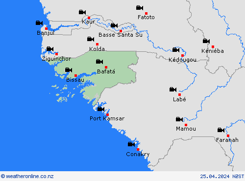 webcam Guinea-Bissau Africa Forecast maps