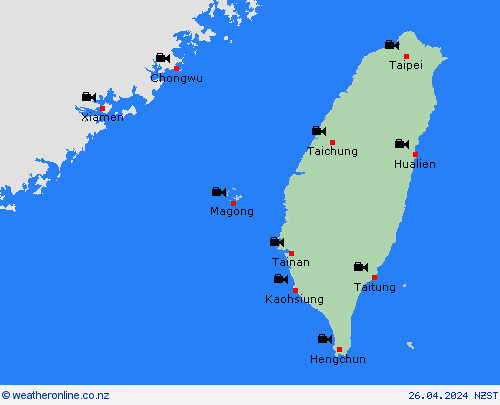 webcam Taiwan Asia Forecast maps