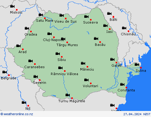 webcam Romania Europe Forecast maps
