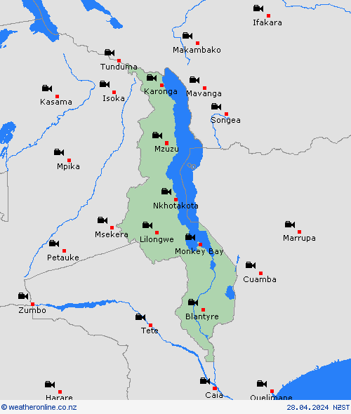 webcam Malawi Africa Forecast maps